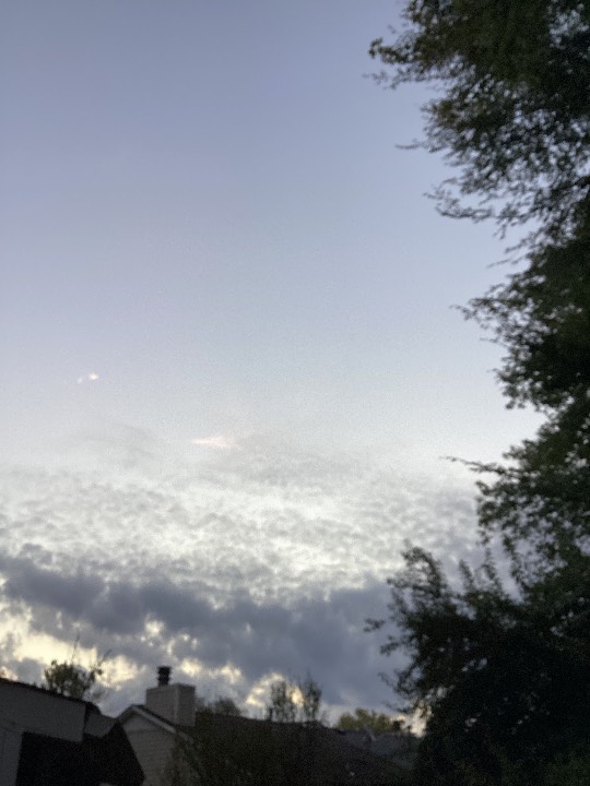 Sky photo by Grandmab in Sunrise?? Particles in sky Greensboro nc USA 
